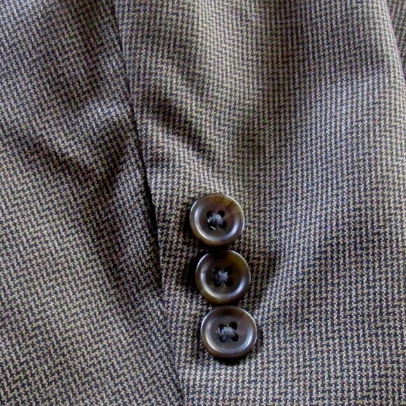 Chaps Ralph Lauren Houndstooth Jacket 40R Vintage 70's 100% Pure Wool  A-1115 - Picture 5 of 9